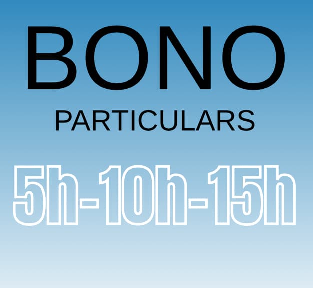 BONO de clases particulares de 5h, 10h, 15h